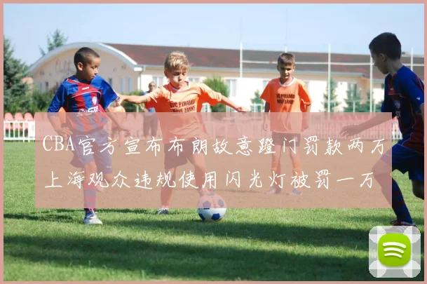CBA官方宣布布朗故意蹬门罚款两万上海观众违规使用闪光灯被罚一万