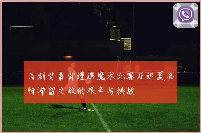 马刺背靠背遭遇魔术比赛延迟夏洛特滞留之旅的艰辛与挑战
